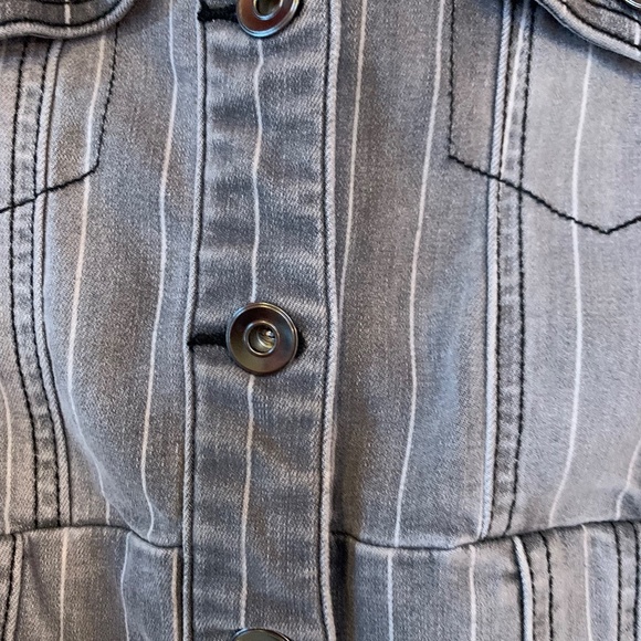 Tribal Gray Denim Jacket - Picture 5 of 6